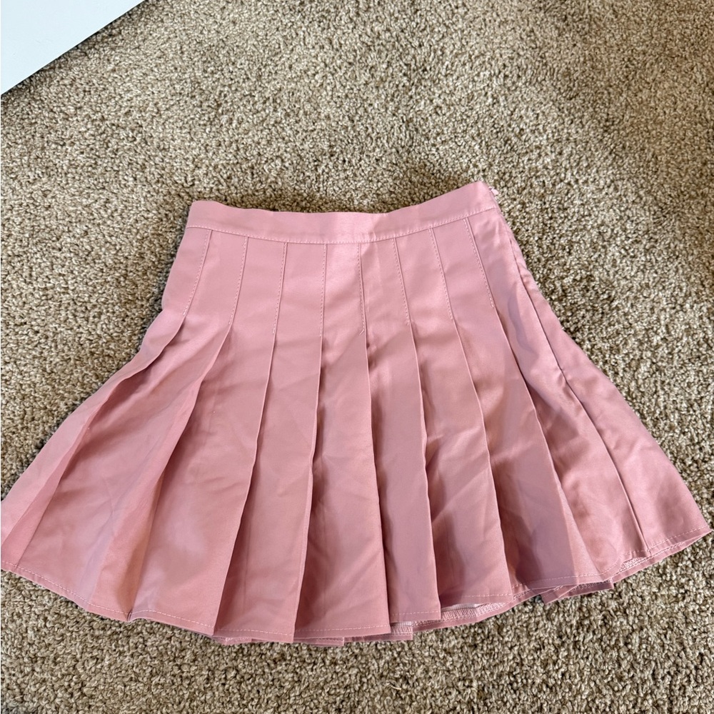Mini Pleated Skirt Set